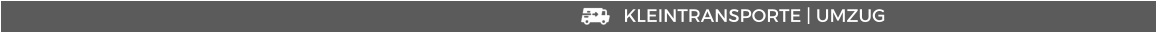 KLEINTRANSPORTE | UMZUG
